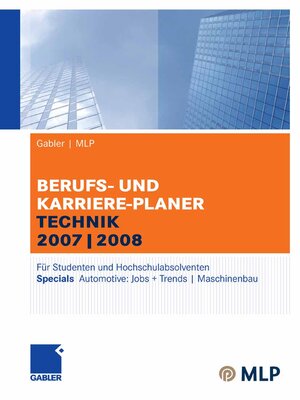cover image of Gabler | MLP Berufs- und Karriere-Planer Technik 2007|2008